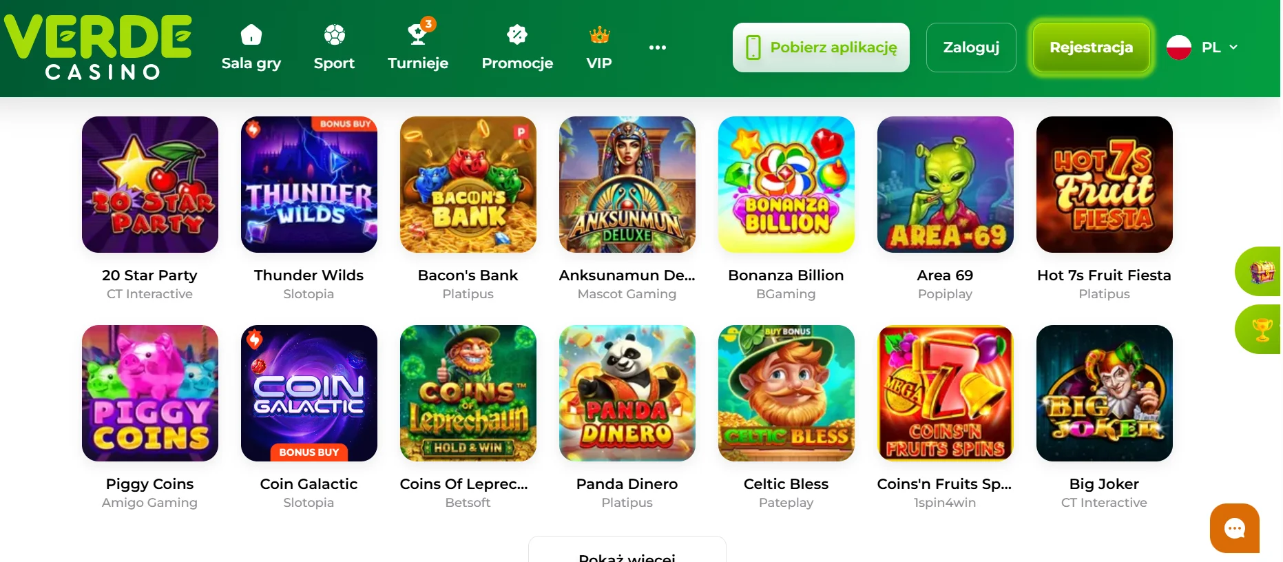 Verde Casino Screenshot